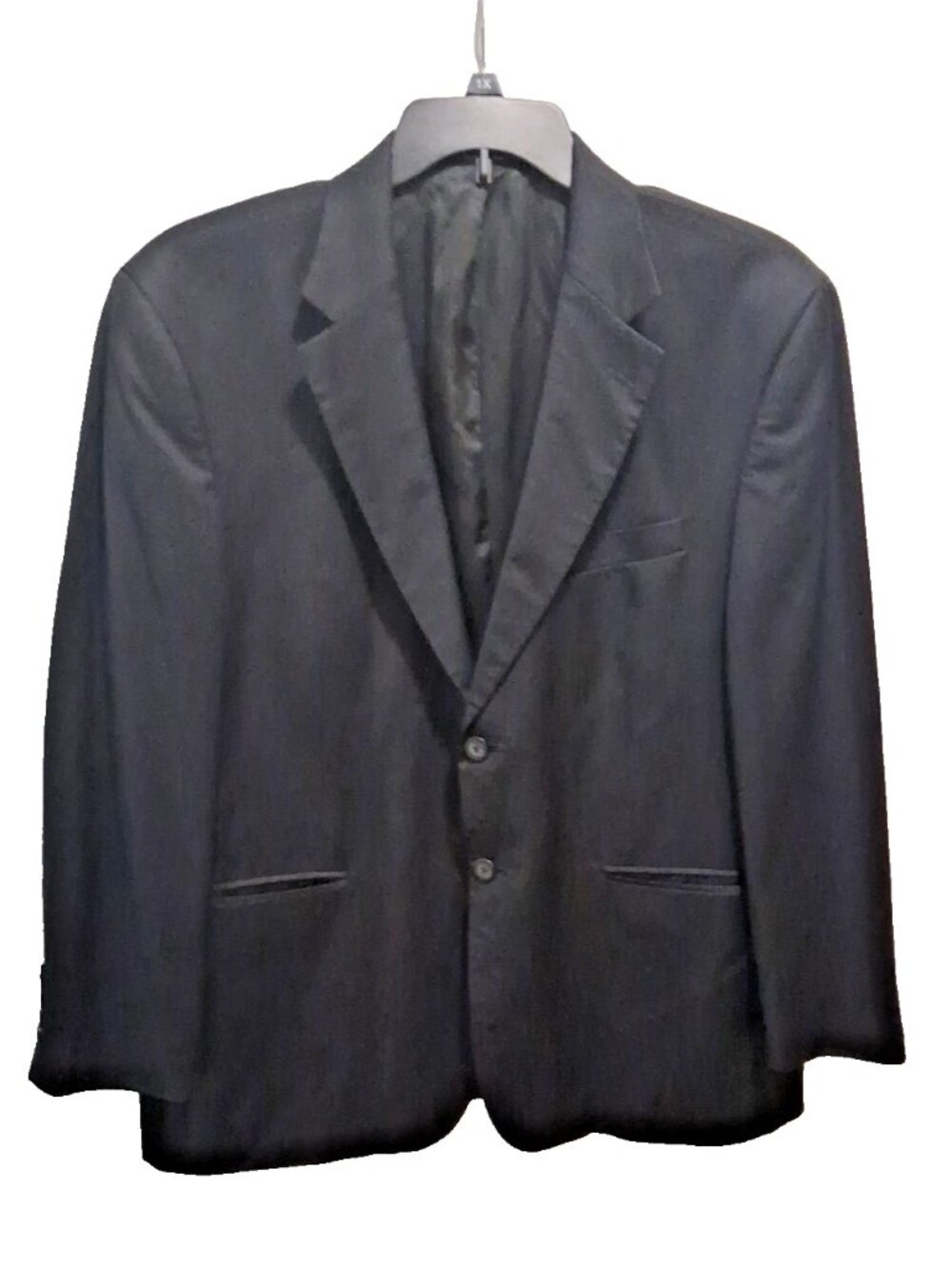 Stafford Blazer Mens 44S 100% Worsted Wool Jacket Sport Coat Black